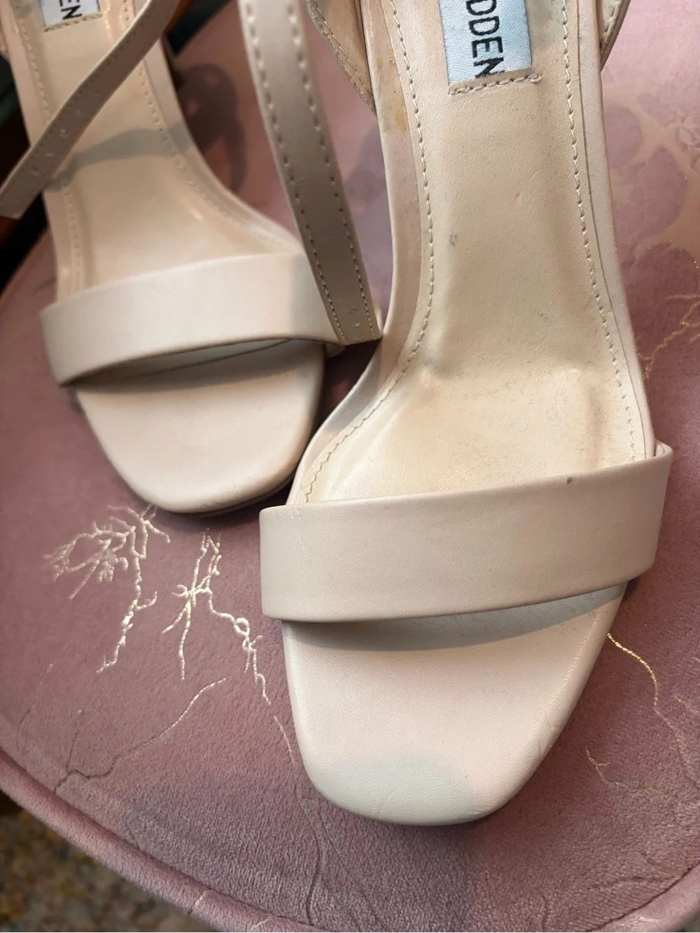 Steve Madden Blush Ankle-Strap Heels - Picture 6 of 7